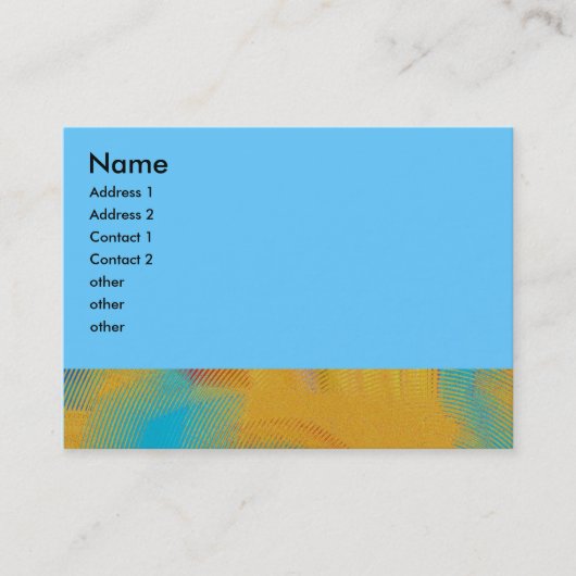 カラフルの抽象芸術 名刺 (正面)