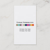 カラフルの正方形の名刺 名刺 (裏面)