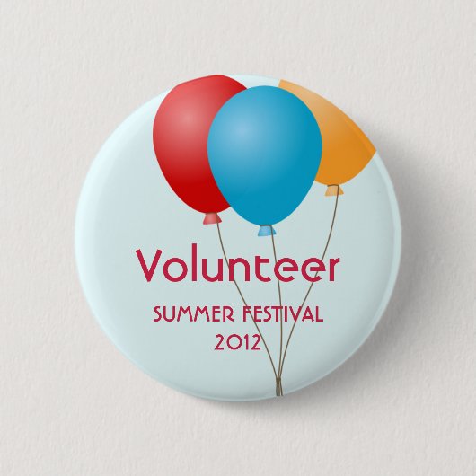 カラフルの気球の夏の屋外のイベントのカスタム 缶バッジ (正面)
