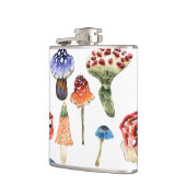 カラフルの水彩模様 フラスク (左)