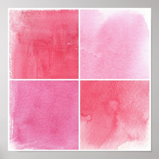 カラフルの水色の背景 ポスター (正面)