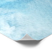 カラフルの水色の背景 ポスター (角)