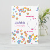 カラフルの泡誕生の発表 案内状 (スタンド正面)