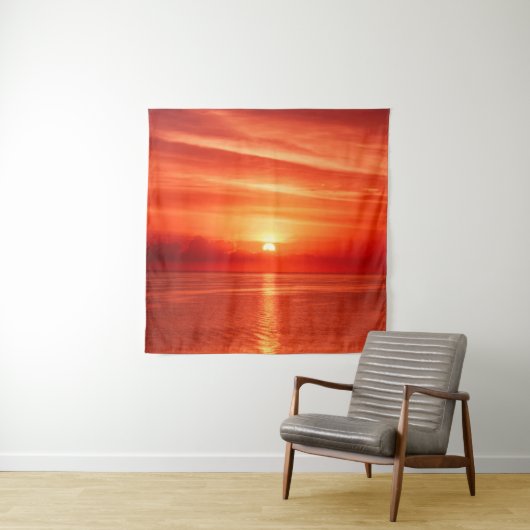 カラフルの海の日の出 タペストリー (インサイチュ)
