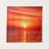 カラフルの海の日の出 タペストリー (正面)