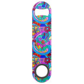 カラフルの溝の平和と愛 スピード栓抜き (裏面)