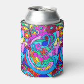 カラフルの溝の平和と愛 缶クーラー (缶正面)