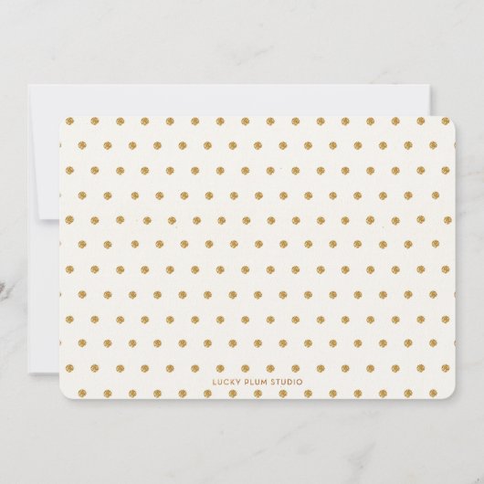 カラフルの点の双生児のベビーシャワーの招待状 招待状 (裏面)