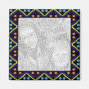 カラフルの点のphotoframe マグネット