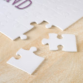 カラフルの熱帯花とトゥーカン感動的 ジグソーパズル (側面)