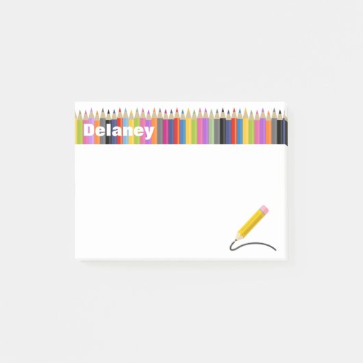 カラフルの生命名前をカスタムするのポスト・イット ポストイット (正面)