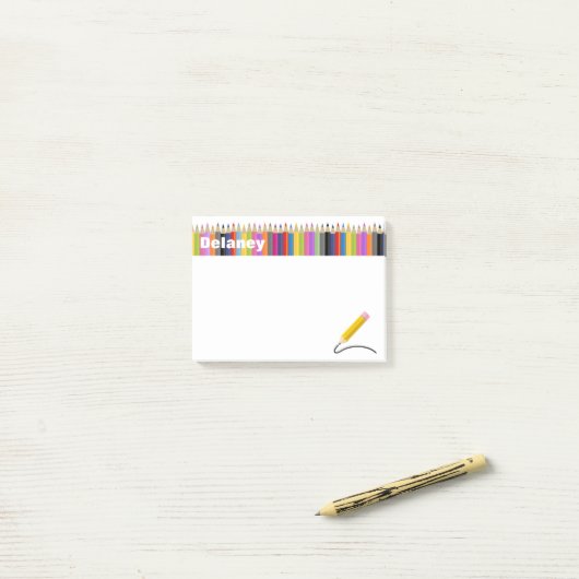 カラフルの生命名前をカスタムするのポスト・イット ポストイット (デスク上)