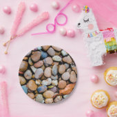 カラフルの石の石の小石 ペーパープレート (パーティー)