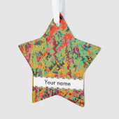 カラフルの穴の質 オーナメント (正面)