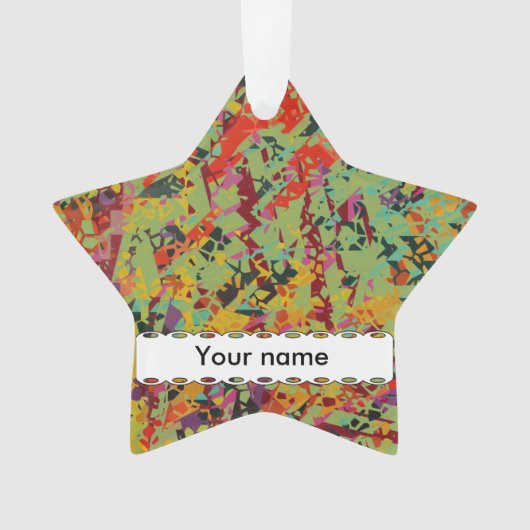 カラフルの穴の質 オーナメント (正面)