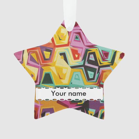 カラフルの穴の質 オーナメント (正面)