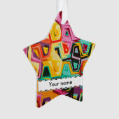 カラフルの穴の質 オーナメント (正面)