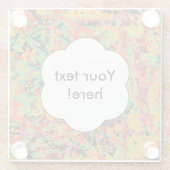 カラフルの穴の質 ガラスコースター (裏面)