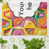 カラフルの穴の質 キッチンタオル (折り畳み)