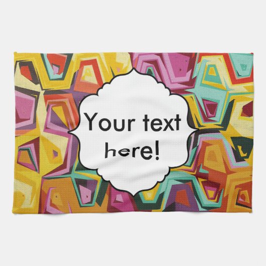 カラフルの穴の質 キッチンタオル (横)