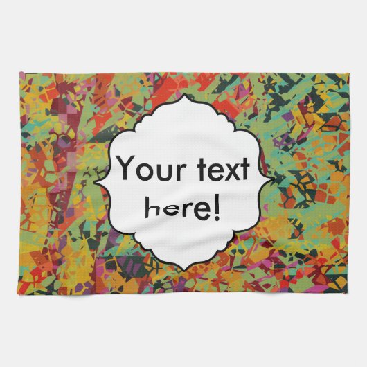 カラフルの穴の質 キッチンタオル (横)