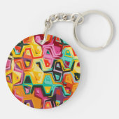 カラフルの穴の質 キーホルダー (裏面)
