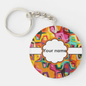カラフルの穴の質 キーホルダー (正面)