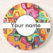 カラフルの穴の質 コースター (正面)
