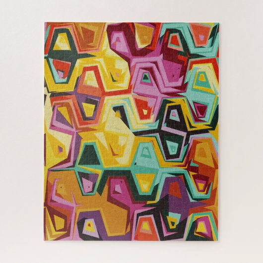 カラフルの穴の質 ジグソーパズル (縦)