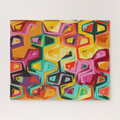 カラフルの穴の質 ジグソーパズル (横)