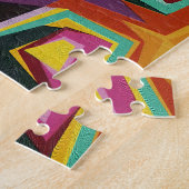 カラフルの穴の質 ジグソーパズル (側面)