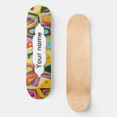 カラフルの穴の質 スケートボード (正面)