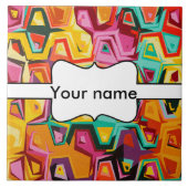 カラフルの穴の質 タイル (正面)