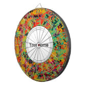 カラフルの穴の質 ダーツボード (正面右)