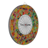 カラフルの穴の質 ダーツボード (正面左)