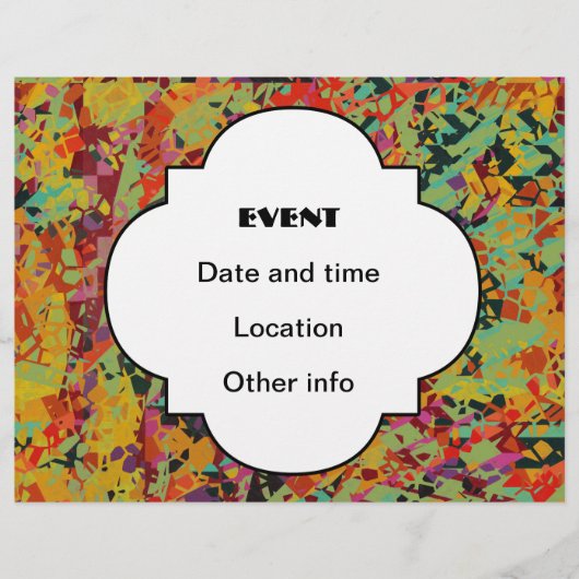 カラフルの穴の質 チラシ (正面)