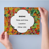 カラフルの穴の質 チラシ (手)