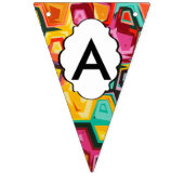 カラフルの穴の質 バンティングフラッグ (第3の旗)