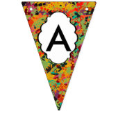 カラフルの穴の質 バンティングフラッグ (第3の旗)