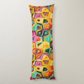 カラフルの穴の質 ボディピロー (裏面 (縦))