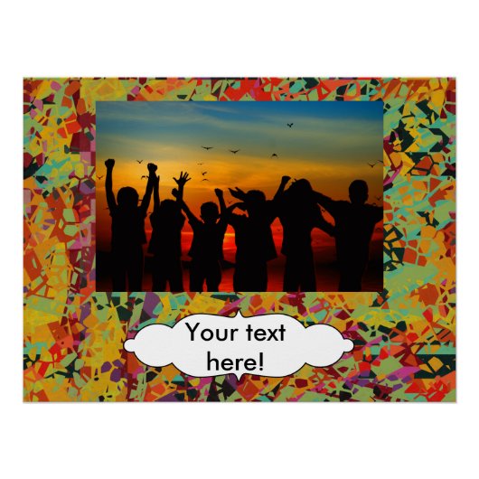 カラフルの穴の質 ポスター (正面)