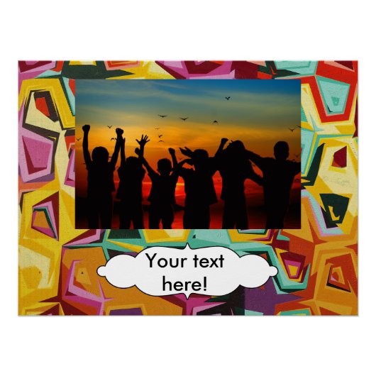 カラフルの穴の質 ポスター (正面)