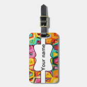 カラフルの穴の質 ラゲッジタグ (正面縦)