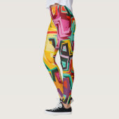 カラフルの穴の質 レギンス (左)