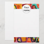 カラフルの穴の質 便箋 (正面/裏面)