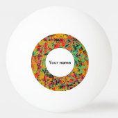 カラフルの穴の質 卓球ボール (裏面)