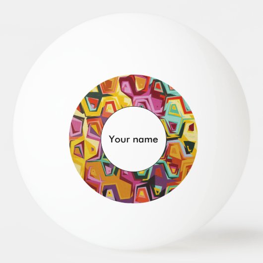 カラフルの穴の質 卓球ボール (正面)