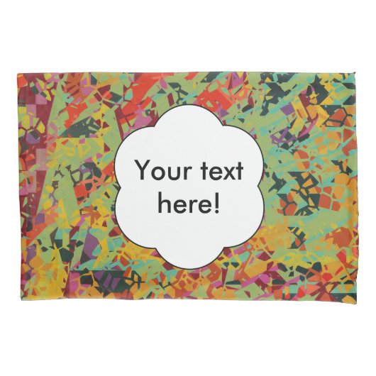 カラフルの穴の質 枕カバー (正面)