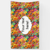 カラフルの穴の質 横断幕 (縦)