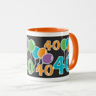 カラフルの第40誕生日 マグカップ